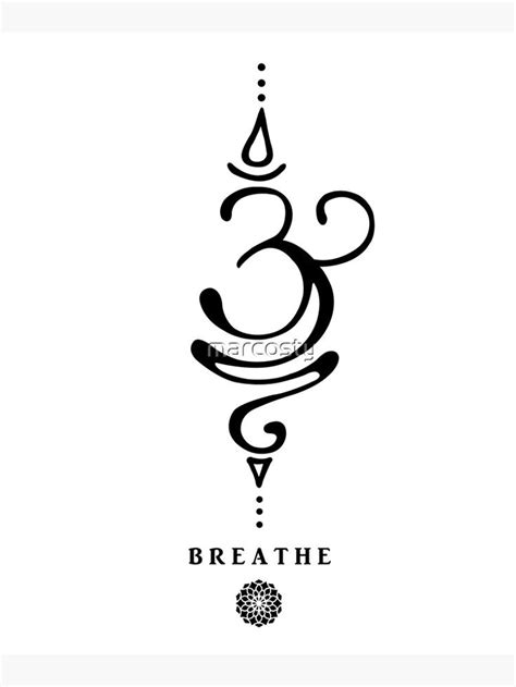 It incorporates a black inked moon with some dotted artwork. . Breathe tattoo symbol